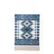 Laddha Home Designs Boho Bordered Woven Cotton Fringed Wall Hanging Tapestry 36" x 19.5"